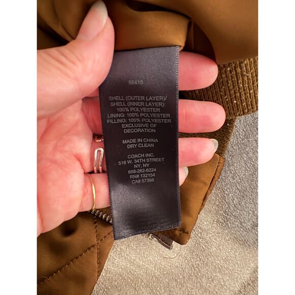Coach Silk Bomber Jacket - Picture 9 of 9